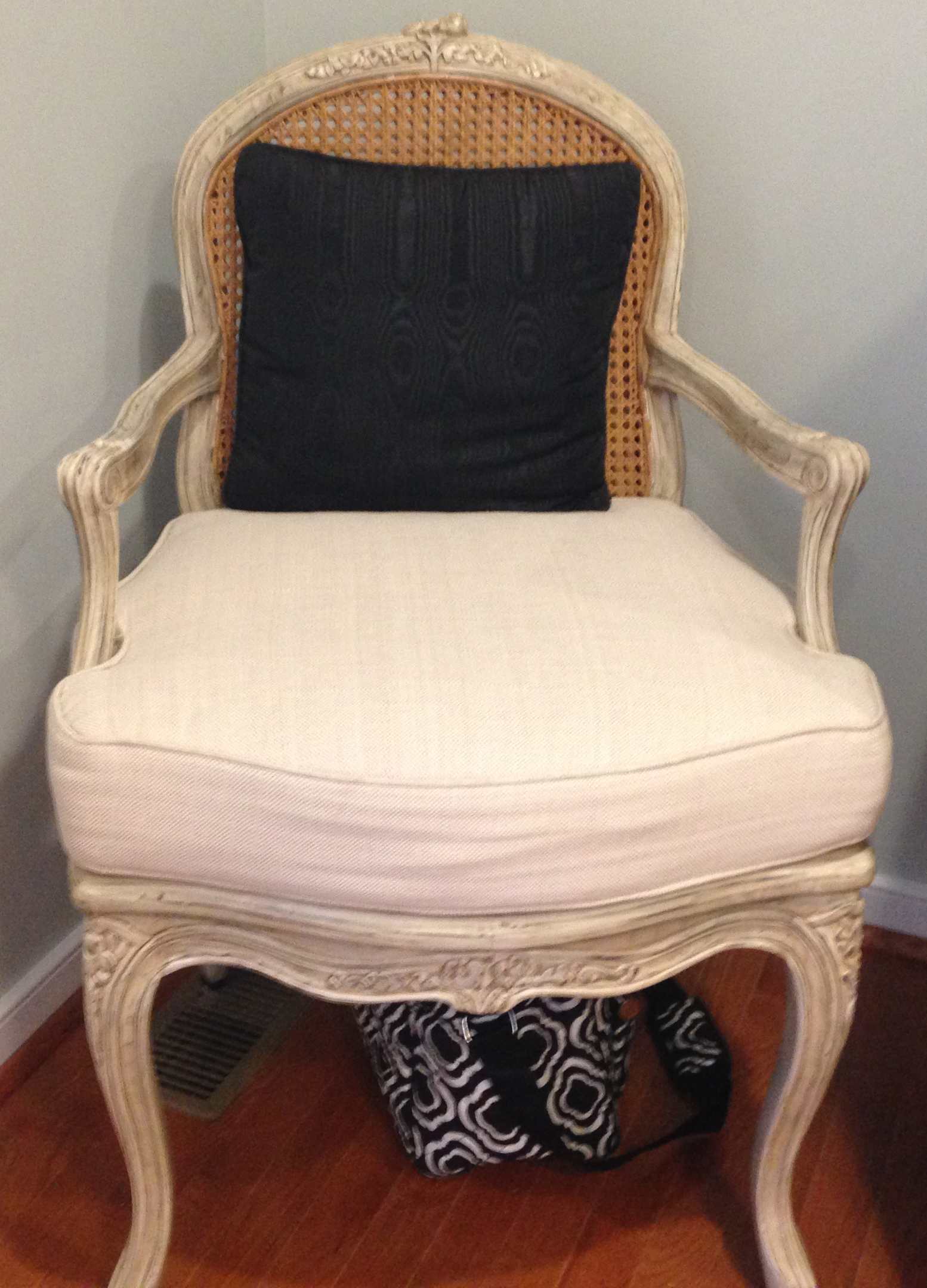 "Before" photo of original chair