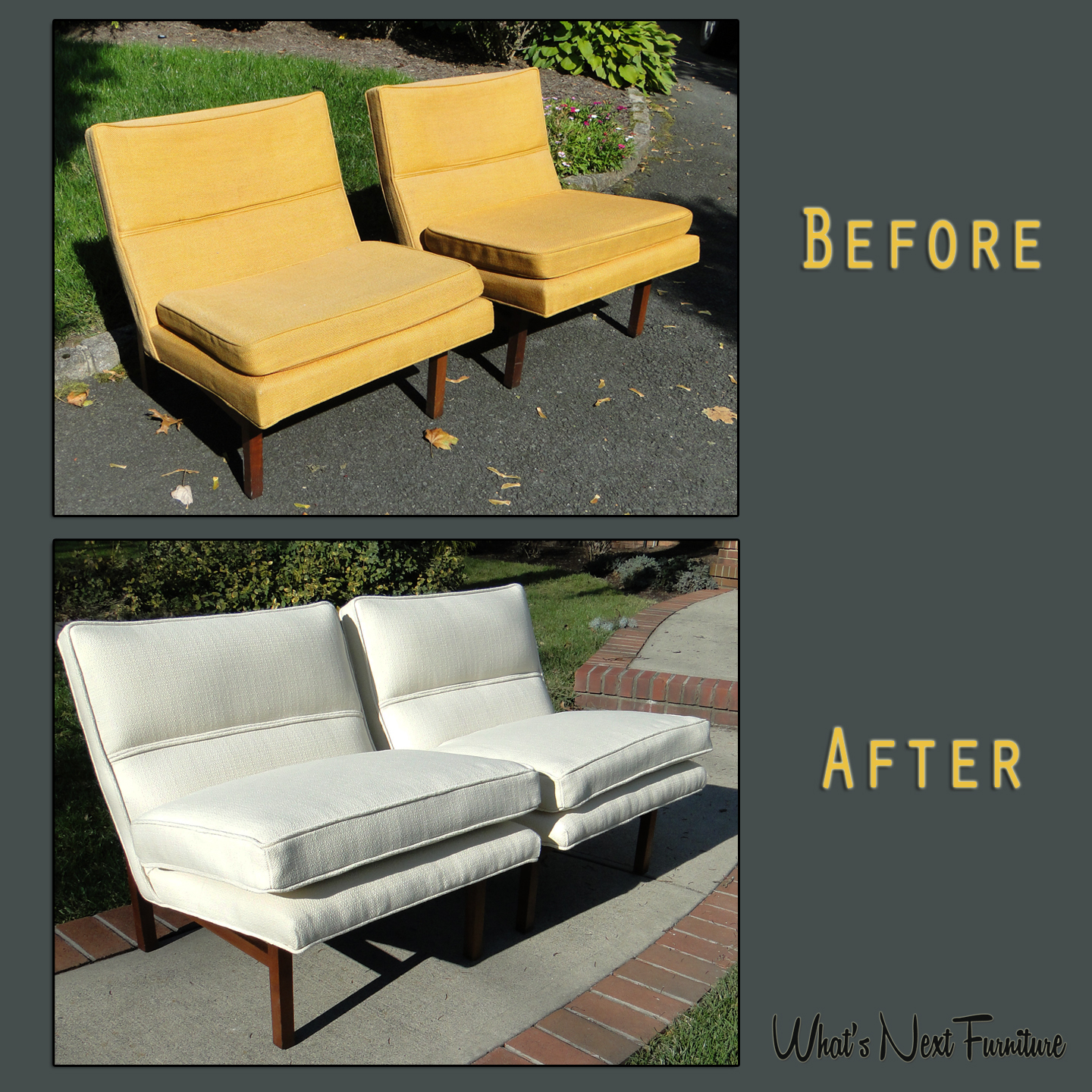 Orange chairs Claire before after square grey.jpg