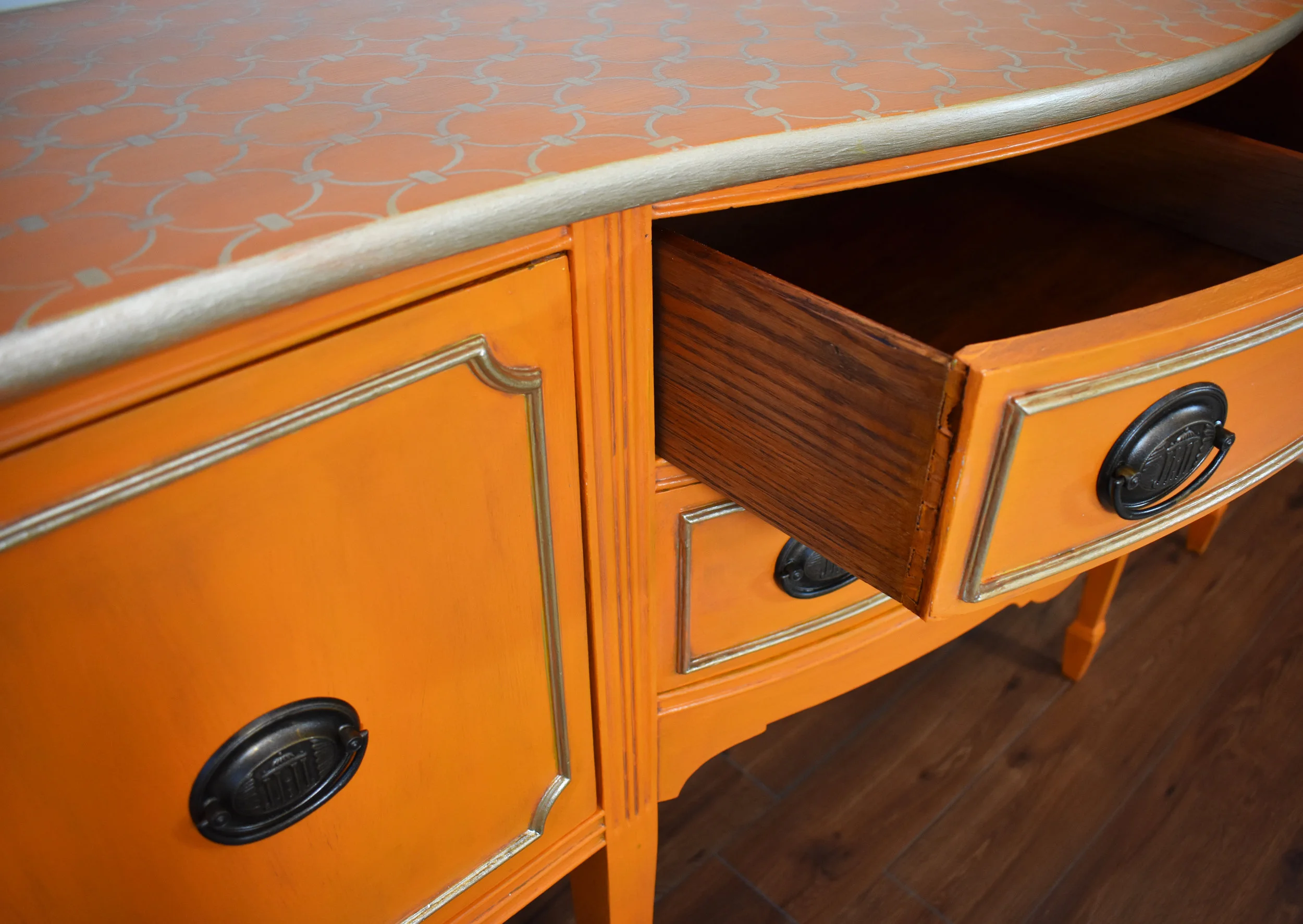 New wood finish on drawers and interiors