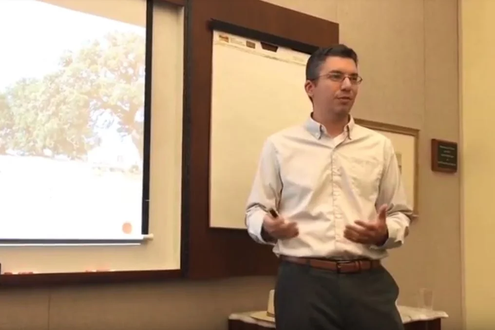 David Presents to the Earthen Construction Initiative