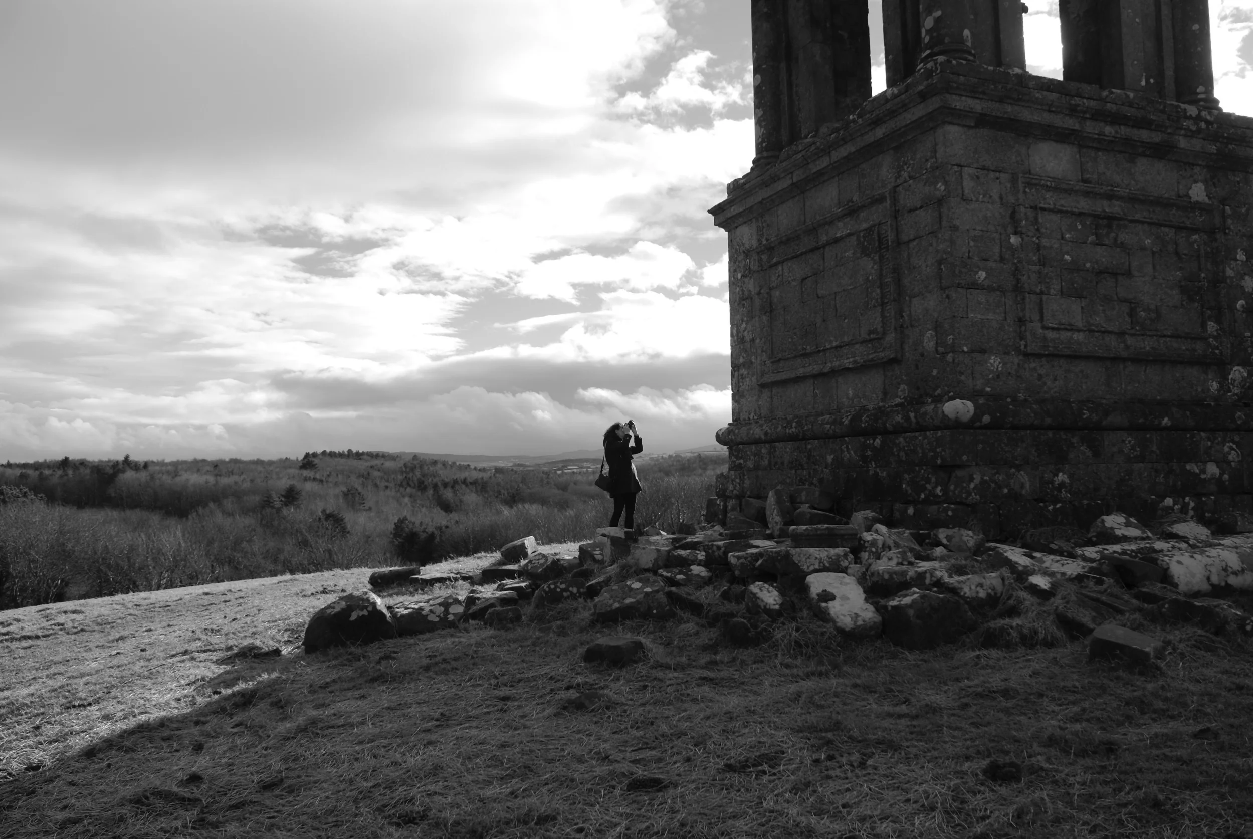 This is a capture from Rachelle and I's 2014 trip to Ireland. I believe this was the second or third day of driving on the wrong side of the road in a car that is completely opposite from our norm. (There was a lot of screaming during our first farm-road experience where only one car would fit in the whole road). This hilltop was located near the Downhill House in Northern Ireland, a grand hou se that was built in the 1800s and is slowly succumbing to the hillside. Sheep still wander the lands and visitors can wander inside of the house, viewing signs posted above where grand ballrooms used to be. Quite an awesome experience and the scenery was some of my favorite of the trip. 1/5 - 2014