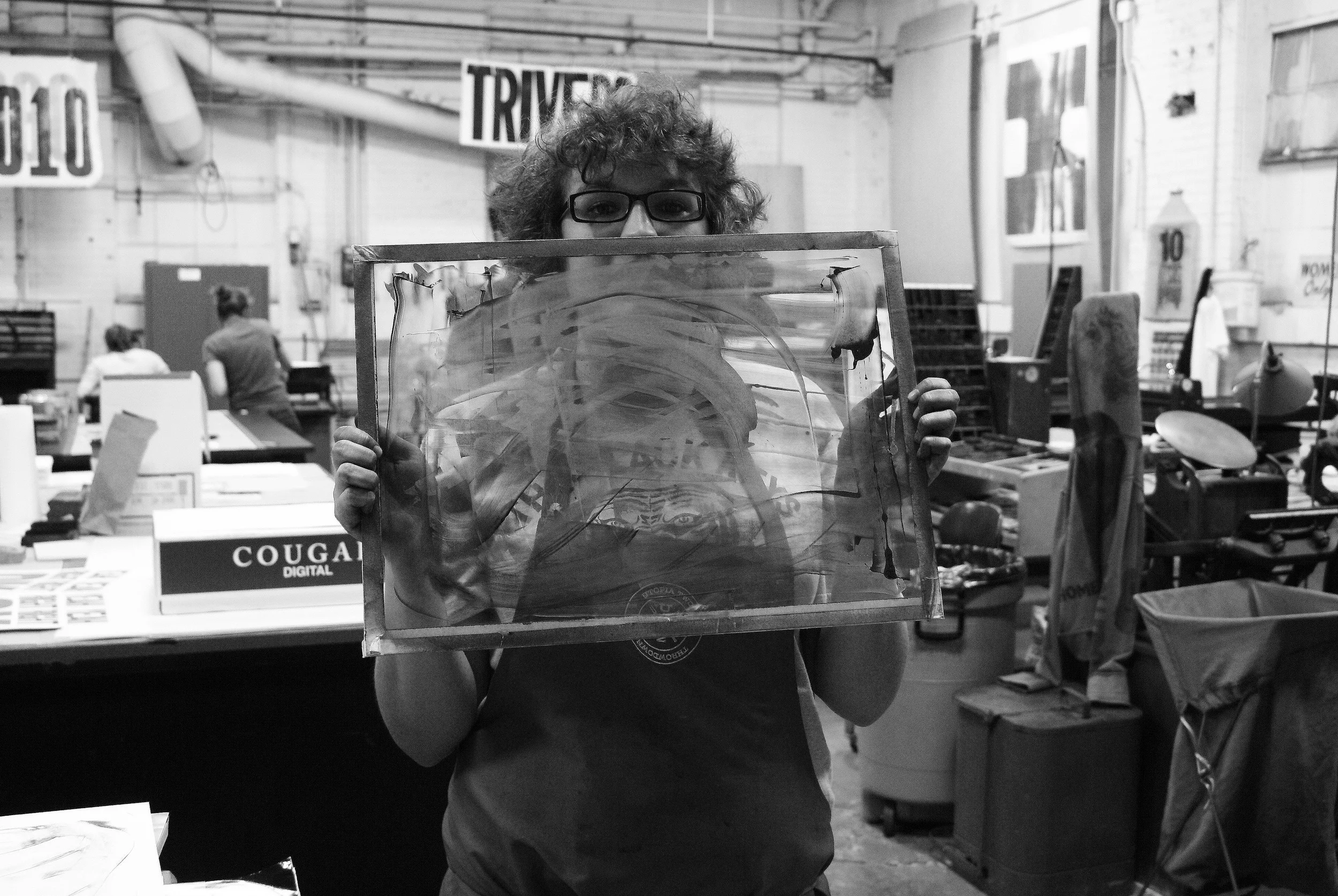 My second year doing Wood Type prints up at Hamilton Wood Type Museum, before they moved to their current location down the street. Hamilton was one of my favorite places that I got to play in. Years and years of collecting wood type that I got to print with. It was an amazing experience that helped grow my love for getting my hands dirty and creating something out of some ink, paper and rollers. Since this is the last photo of the challenge, figured something that showed me during my happiest was a pretty alright idea. I hope to make it back up there to their new location and check out what they've done with the place since I was last up there getting my hands dirty for some art. 5/5 - 2012
