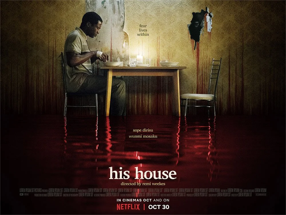 his house