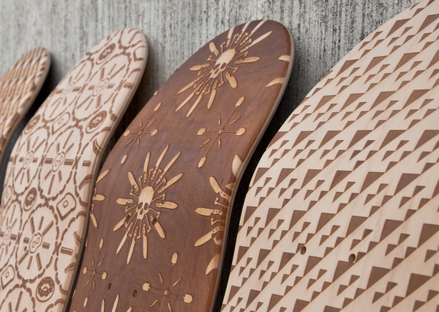 Magnetic Kitchen's Laser Engraved Skateboard Decks