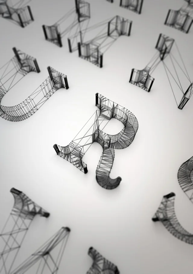 Wire Typography, England