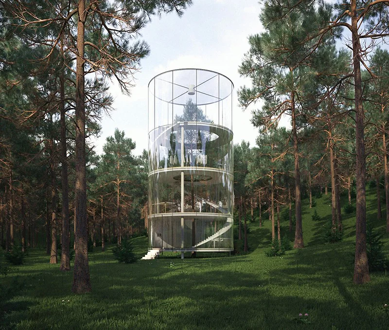 A Labyrinth Abstracted: 'Tree in The House' Designed by A.Masow Design Studio
