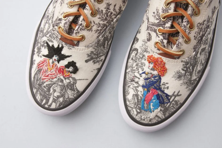 Toile de Jouy Inspired Sneakers
