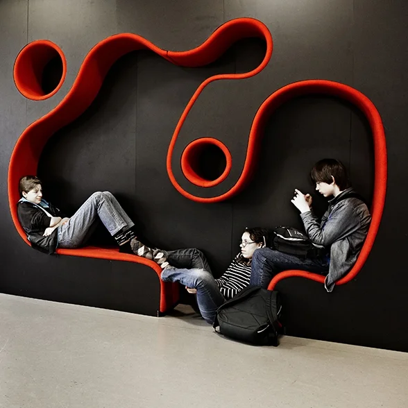 Colorful & Multifunctional Learning Spaces at The Vittra School, Stockholm