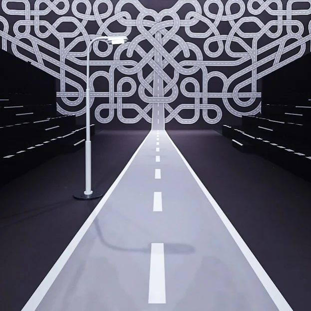 Fashion Intersects the Interstate: Viktor & Rolf FW14 Fashion Show Set