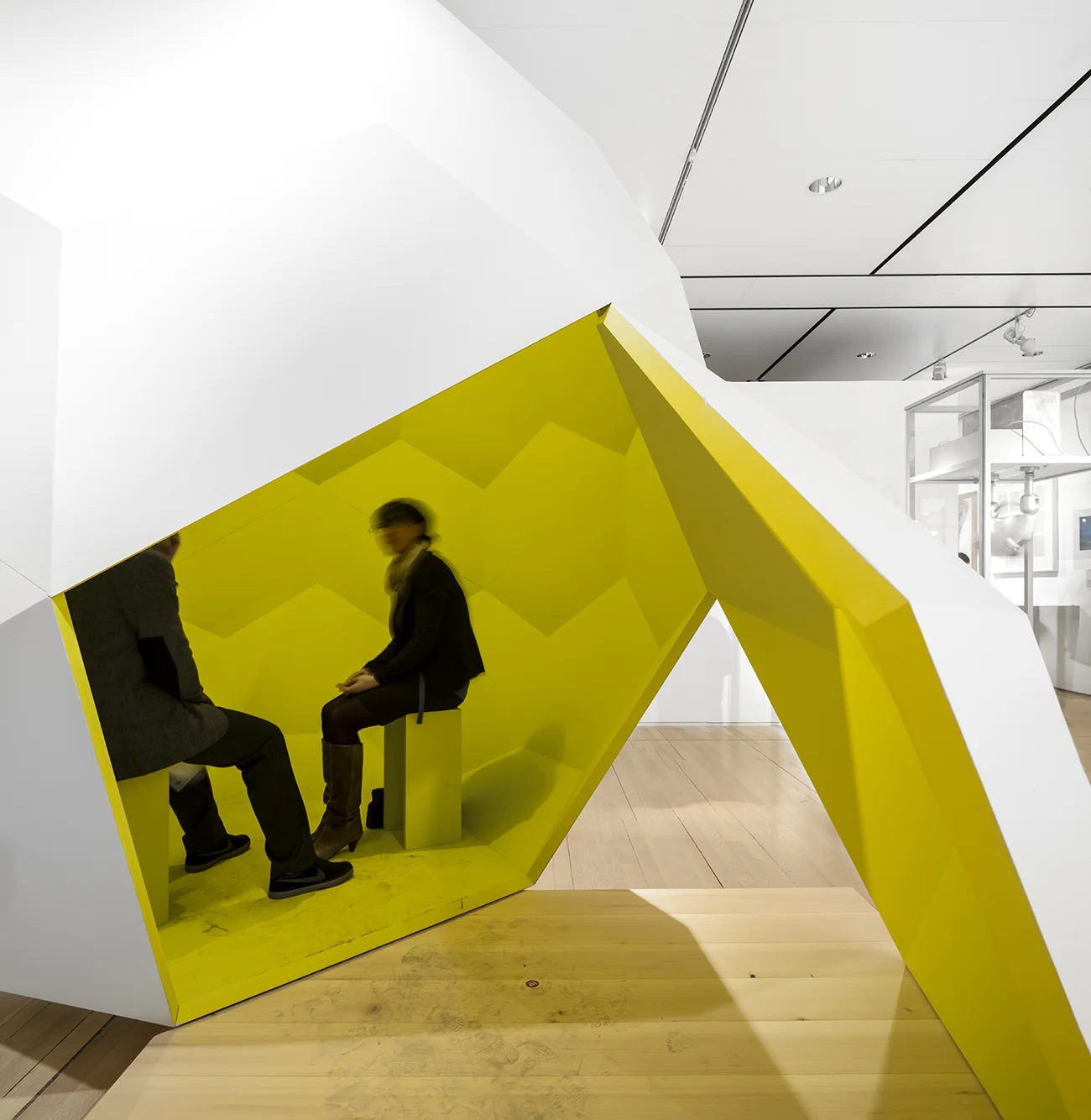 Part sculpture, part cave—see inside for seats!