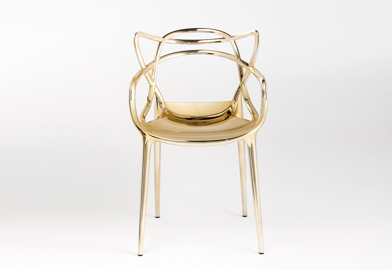  Kartell Gold Masters Chair by Philippe Starck Salone Del Mobile 2014 
