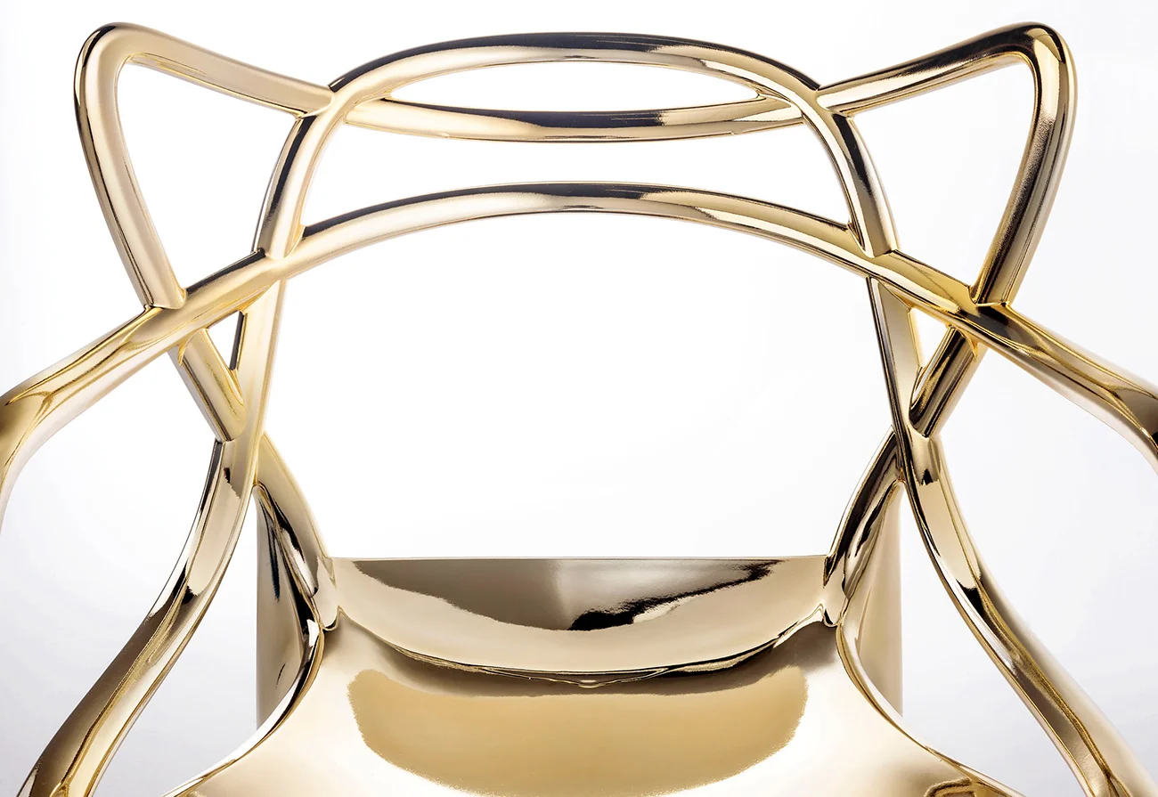 Kartell Gold Masters Chair by Philippe Starck Salone Del Mobile 2014