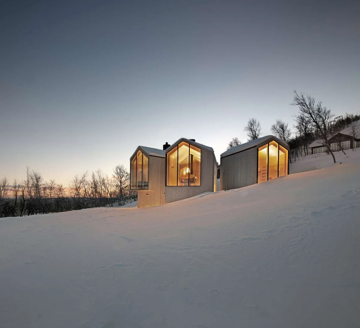 Split View Mountain Lodge Cabin Reiulf Ramstad Arkitekter