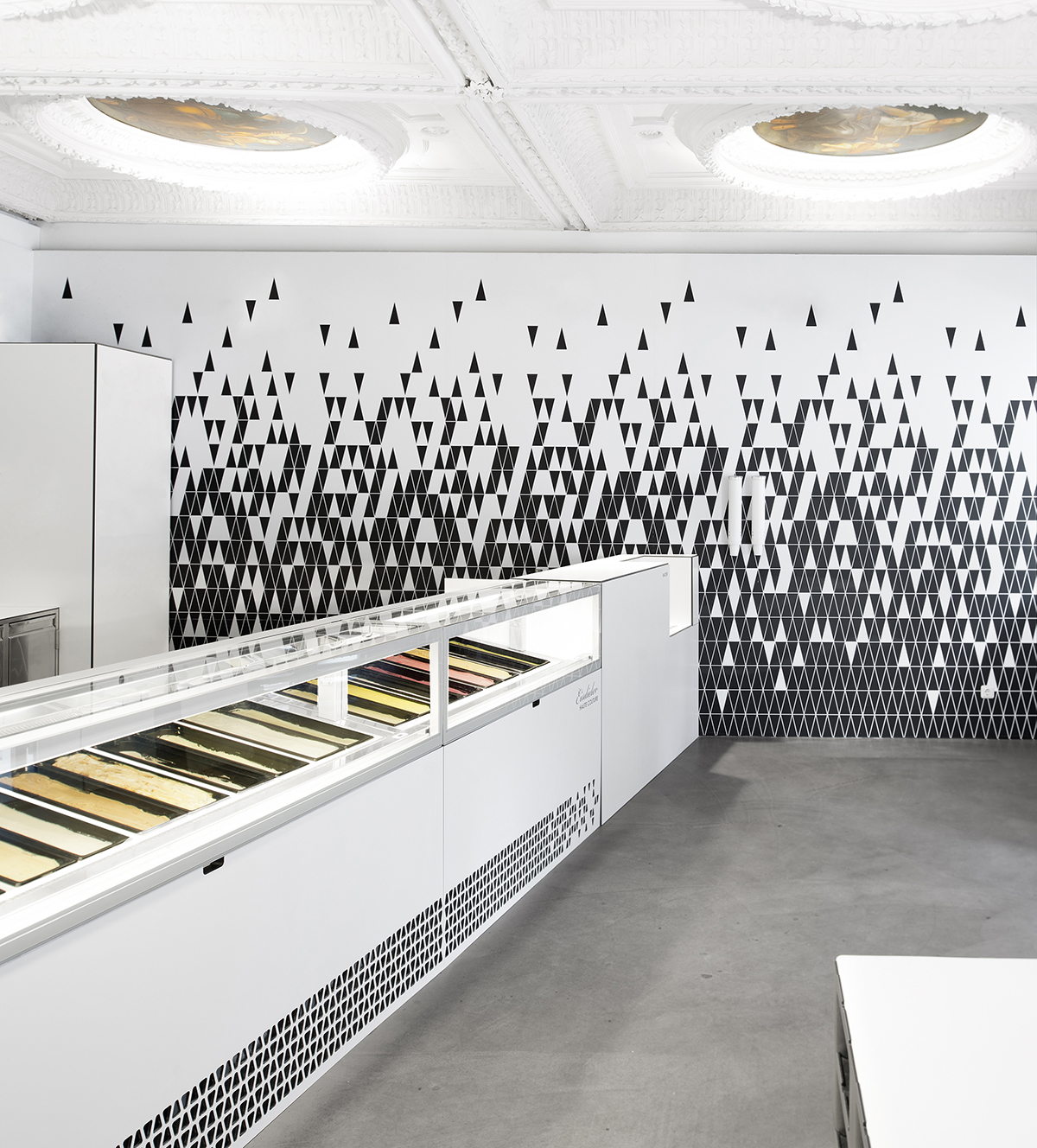 Eisdieler Ice Cream Parlor Interior Design Modern Linz Germany