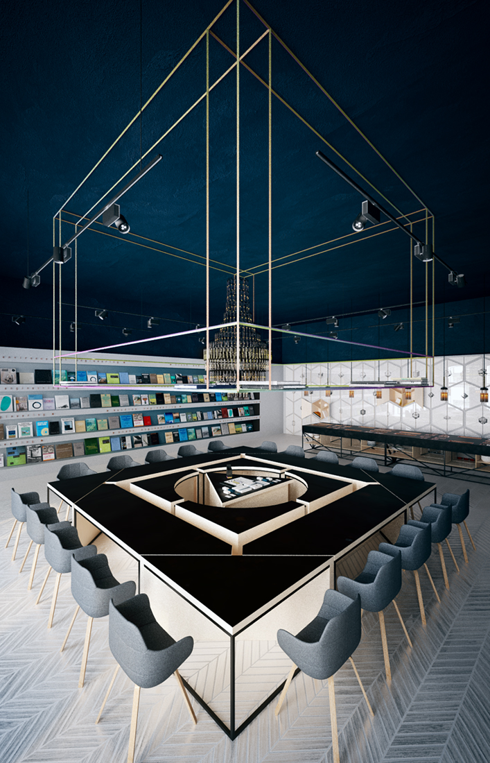 Science Cafe and Library designed by Anna Wigandt in Chisinau