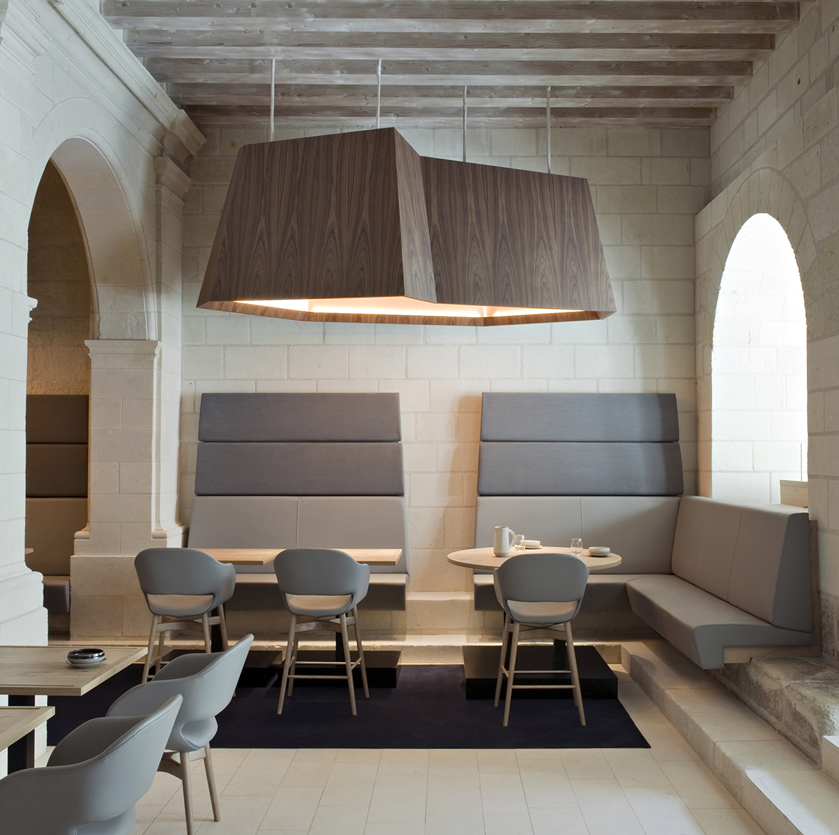 Fontevraud Hotel in the Loire Valley designed by Patrick Jouin