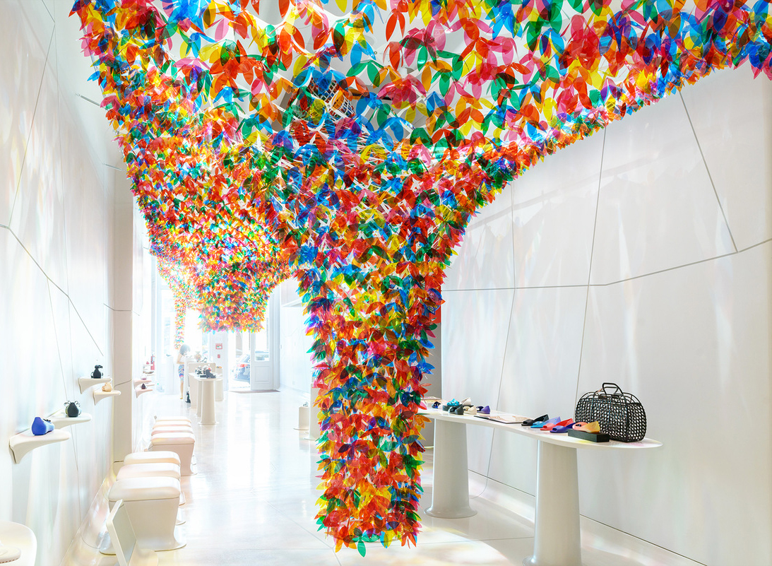 We Are Flowers Installation at Melissa by Softlab NYC