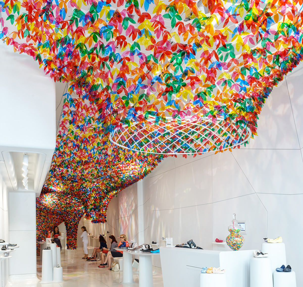  We Are Flowers Installation at Melissa by Softlab NYC 