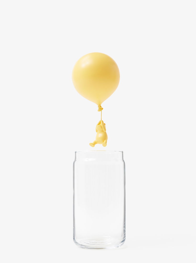  Pooh Glassware Set of Containers and Coasters for Disney by Nendo, Japan 
