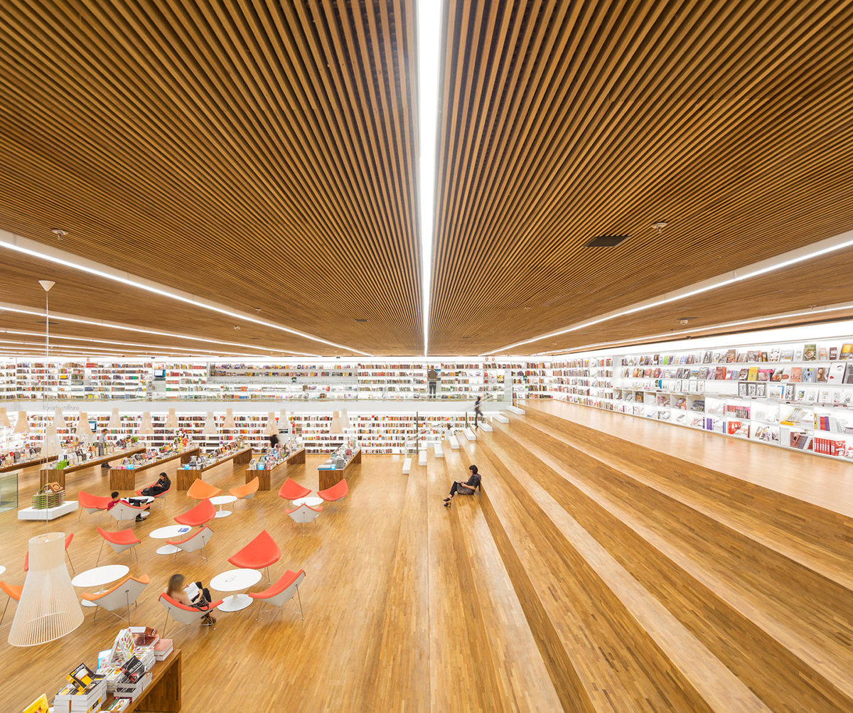 Studio MK27's Bookstore in Sao Paulo, Brazil