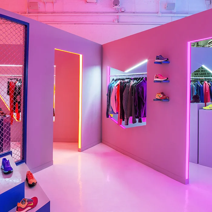 All Lit Up: Nike's Neon-lit Womens Fall/Holiday Presentation 