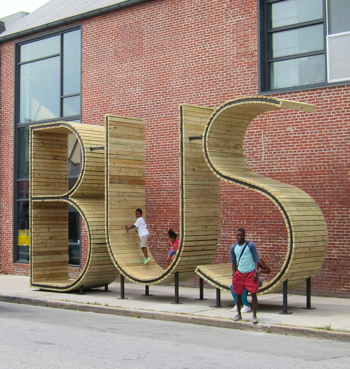  mmmm...'s new Baltimore bus stop sculpture.&nbsp; 