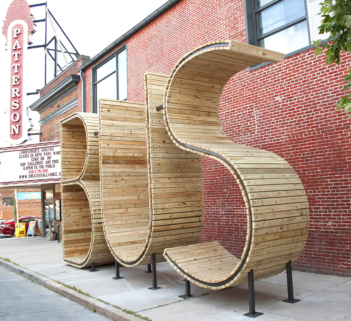  mmmm...'s new Baltimore bus stop sculpture.&nbsp; 