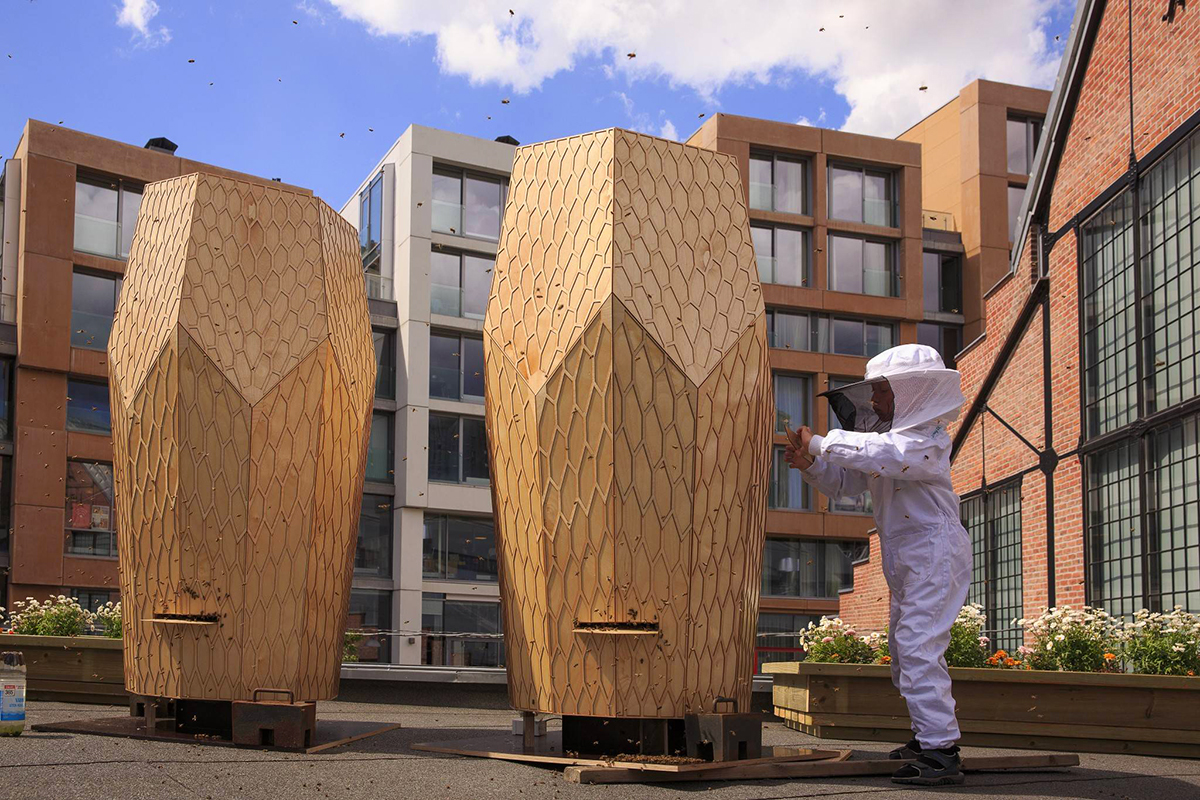  Vulkan Beehive Installation by Snohetta 