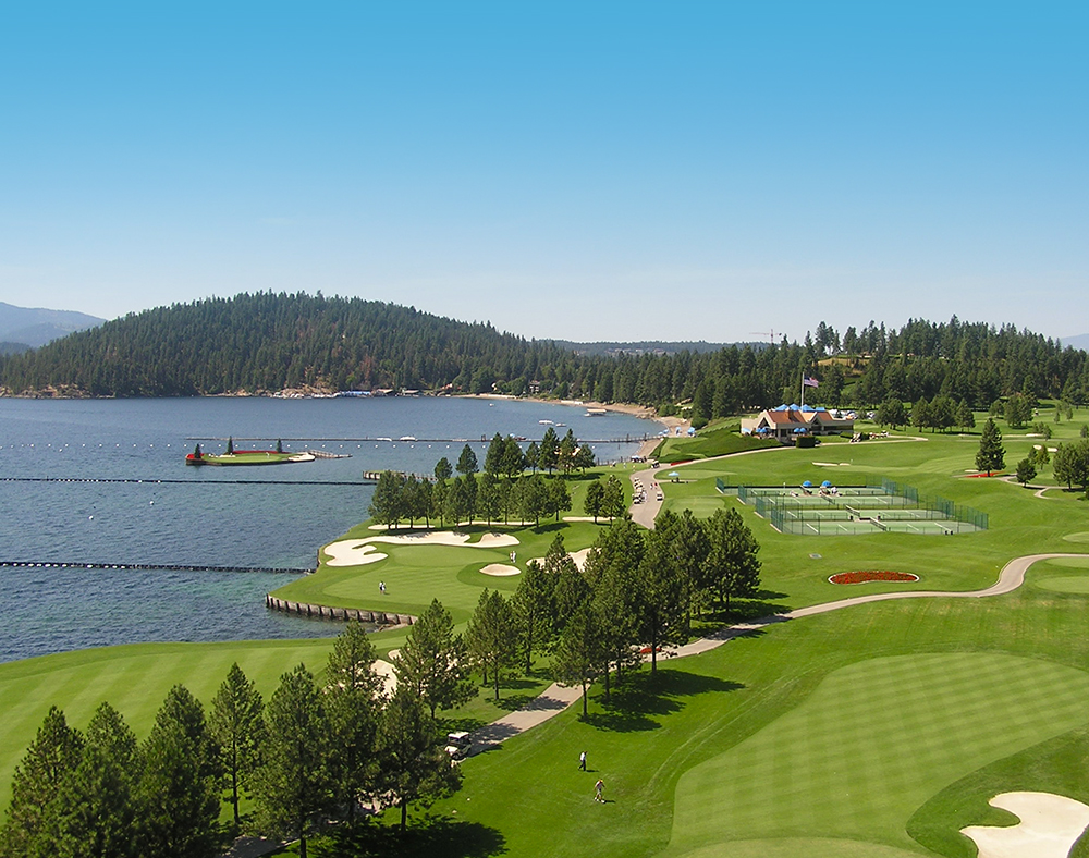  Floating Golf Course at Coeur d’Alene Resort by Duane Hagadone in Idaho 