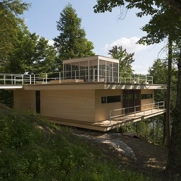 Cabin Fever:  Pierre Thibault’s Canadian Cabin Floats Above a Breathtaking View