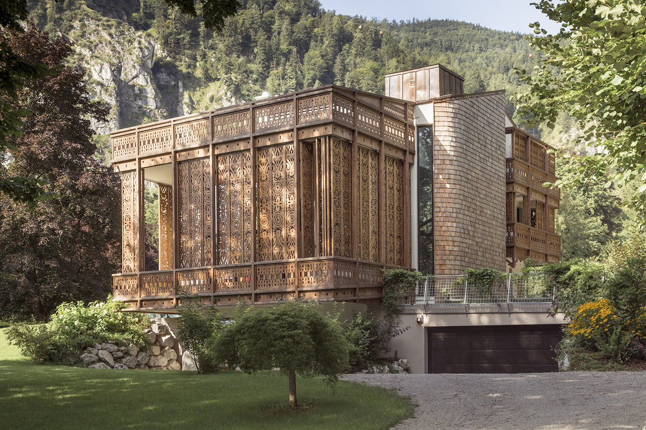  Amazing screen facade at Villa am See Aka Villa by The Sea by Alexander Diem 