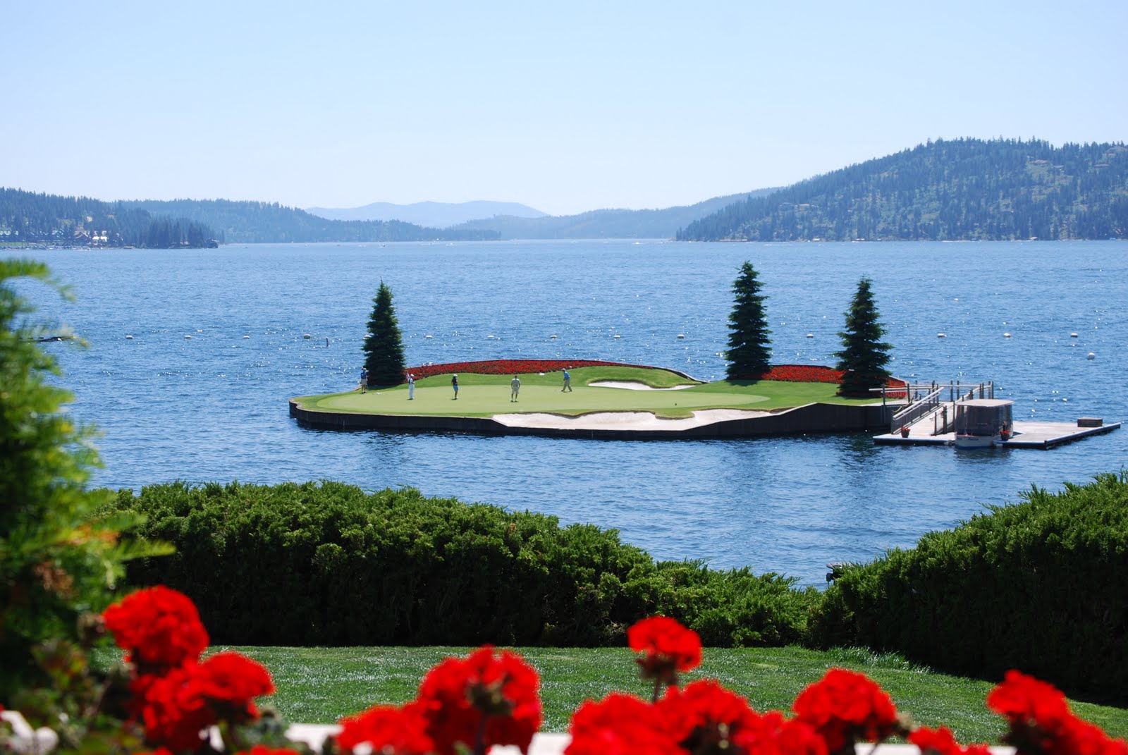  Floating Golf Course at Coeur d’Alene Resort by Duane Hagadone in Idaho 