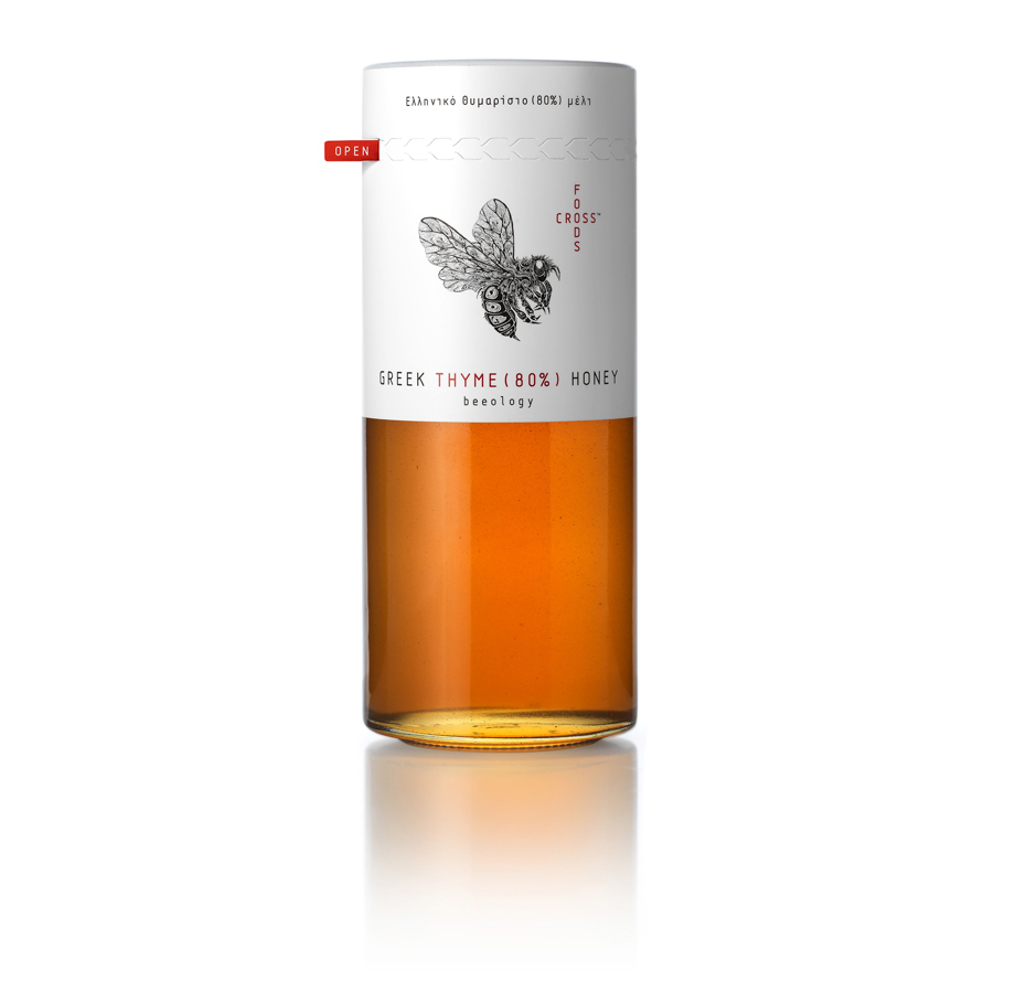 Foodscross Premium Greek Honey packaging design by Mousegraphics