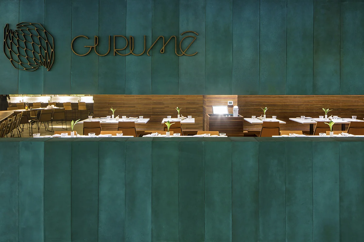 Gurumê Restaurant by Bernardes Arquitetura in Rio de Janeiro, Brazil
