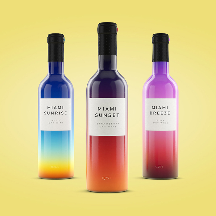 Miami Sky-Scape Inspired Wines by Designer Vlad Likh 