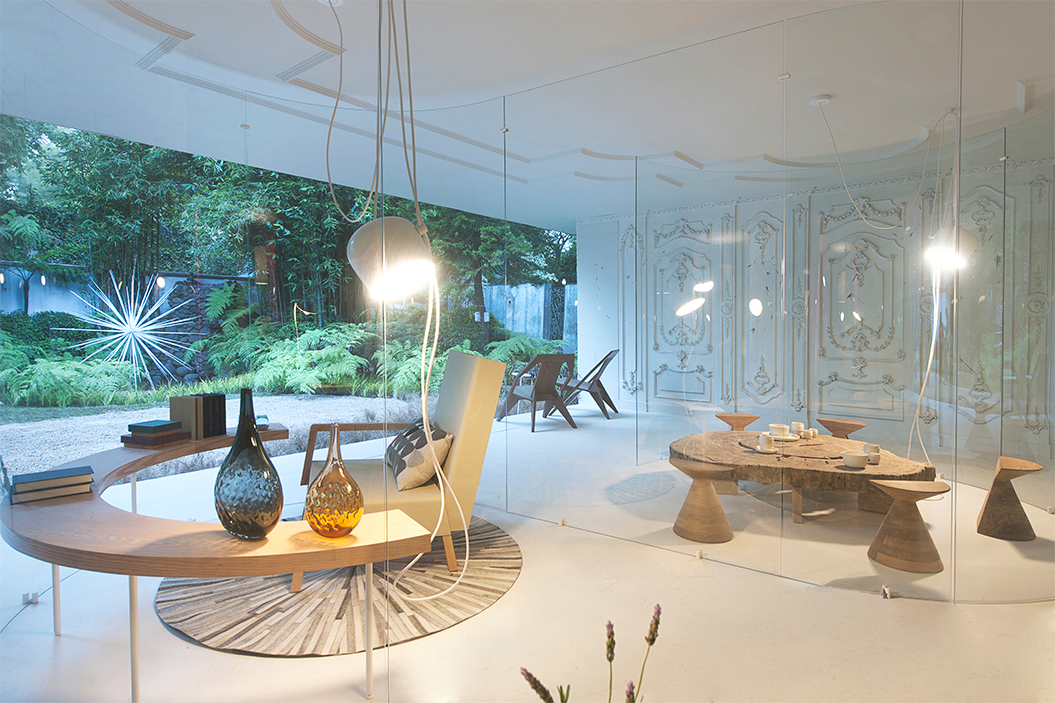 Esware's glass Design House at Design Week Mexico 2014 