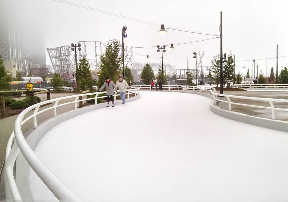 Ice Skating Ribbon Trail Opens in Chicago — KNSTRCT