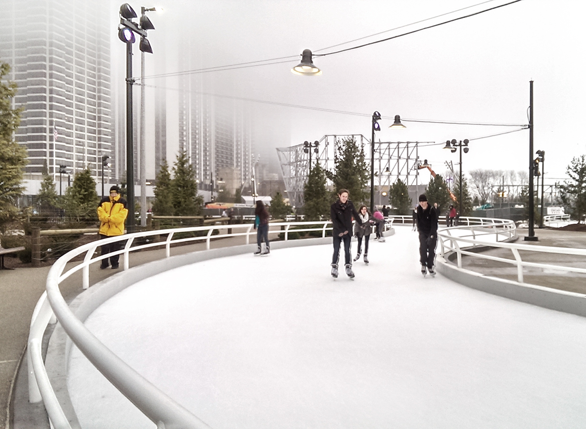  Ice Skating Ribbon Trail opens in Chicago at Maggie Daley Park 