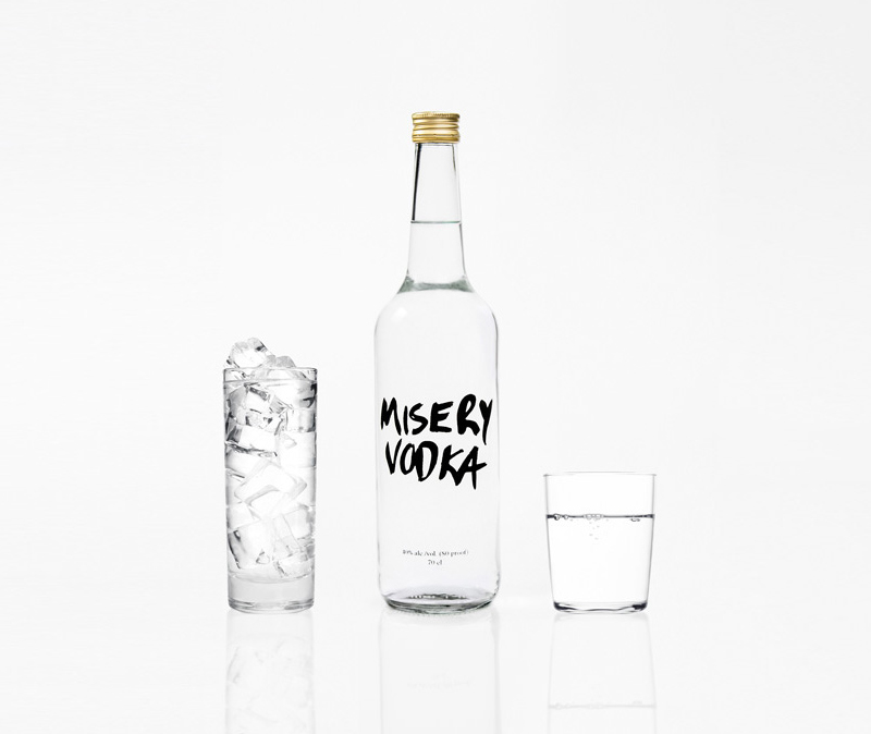  Misery Vodka takes an honest approach to their packaging design 