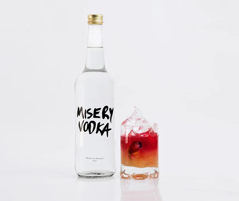  Misery Vodka takes an honest approach to their packaging design 