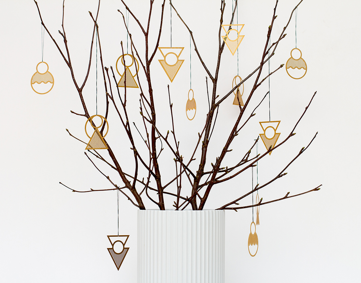  &nbsp;Modern Christmas ornaments by Danish designer Kristina Krogh 