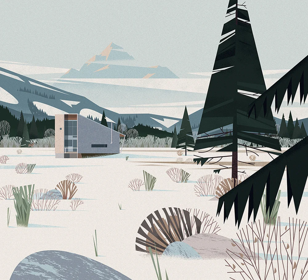  The Outsiders: Cabins, Illustrated by Cruschiform Art 