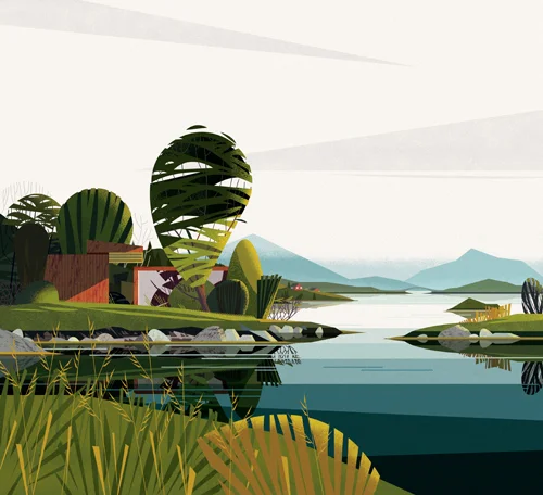  The Outsiders: Cabins, Illustrated by Cruschiform Art 