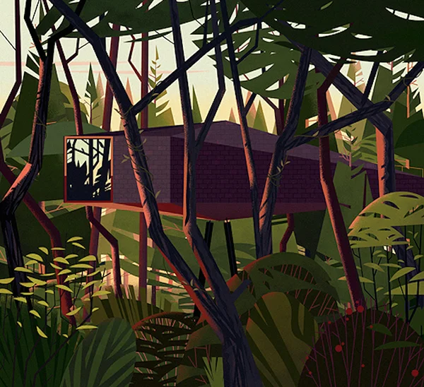  The Outsiders: Cabins, Illustrated by Cruschiform Art 