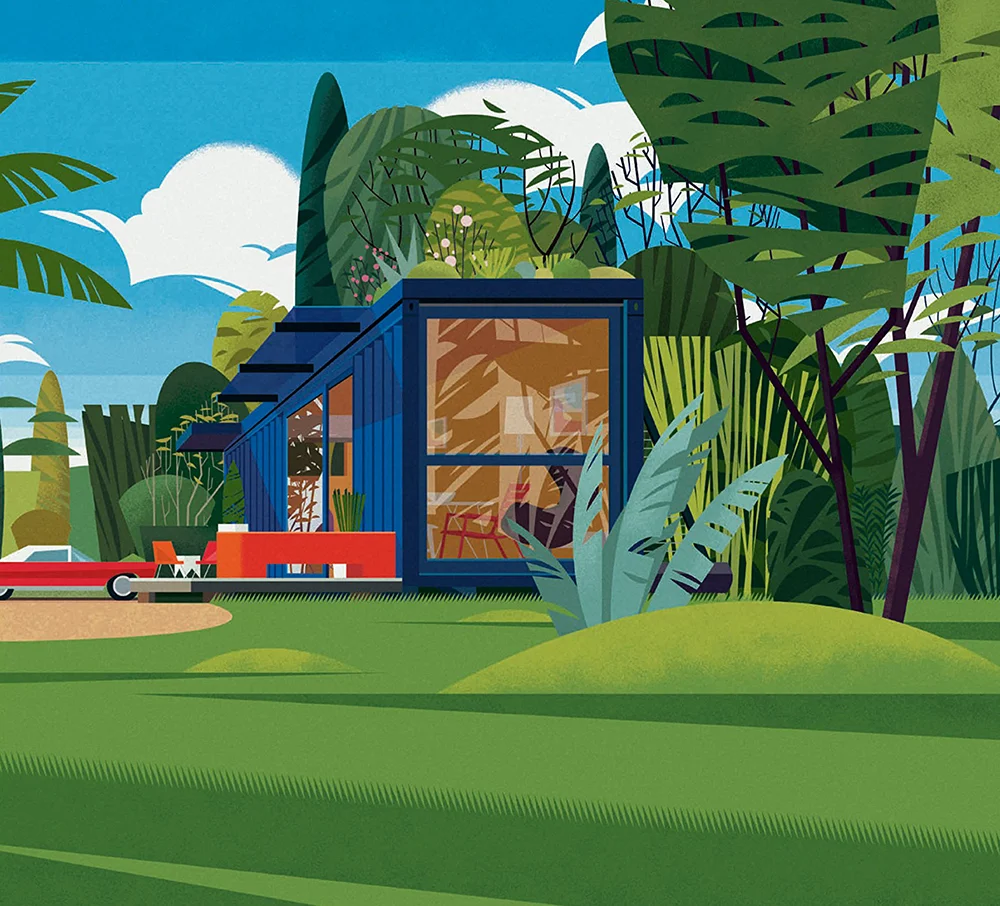 The Outsiders: Cabins, Illustrated by Cruschiform Art