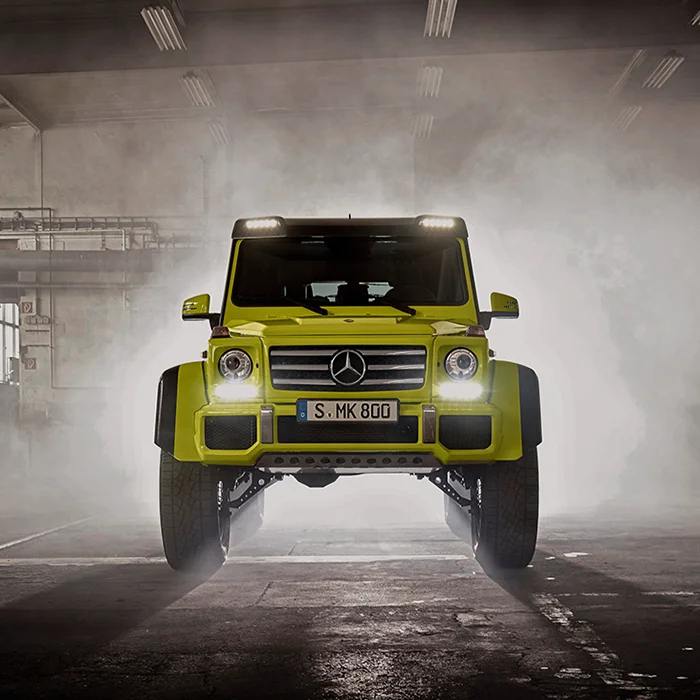 The G-Class Squared: Mercedes-Benz G 500 4×4² Goes Lime Green