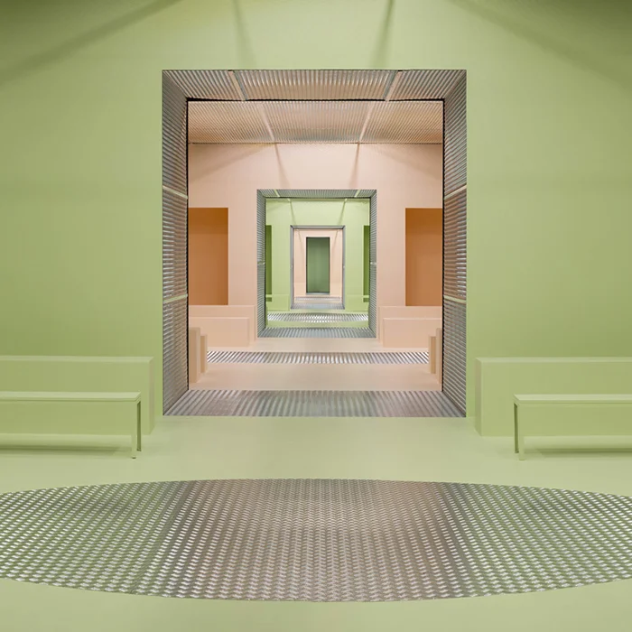 The Infinite Palace: AMO Creates Sequential Spaces for Prada's FW 2015 Presentation in Milan