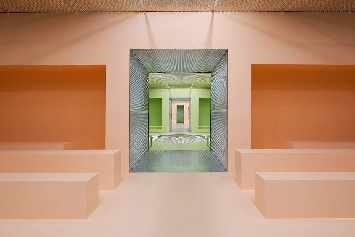 The Infinite Palace Amo Creates Sequential Spaces For Prada S Fw