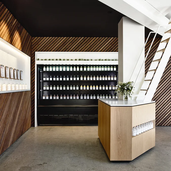 Travis Walton Architects Designs Manhattan-Inspired Organic  Elixir Bar In Melbourne