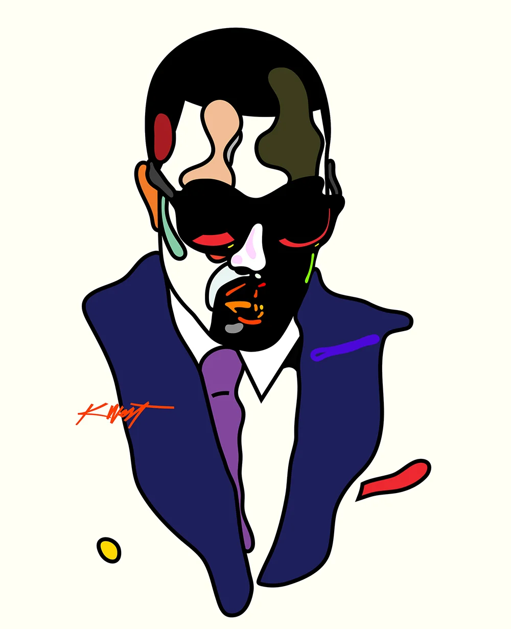 Kanye West by graphic designer Magnus Voll Mathiassen
